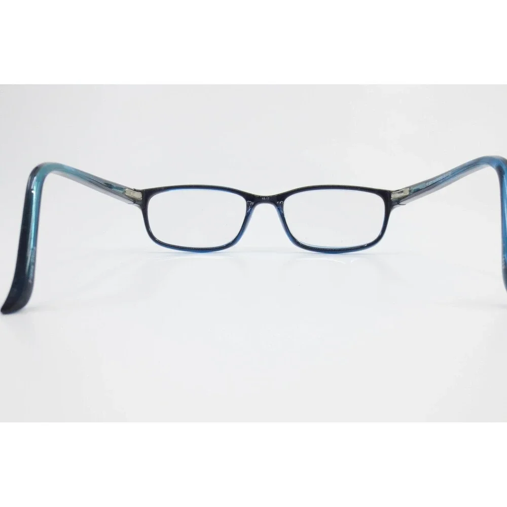 KP-20211 Rectangular Eyeglass Frames Black and Blue 48-17-130 Small Fit